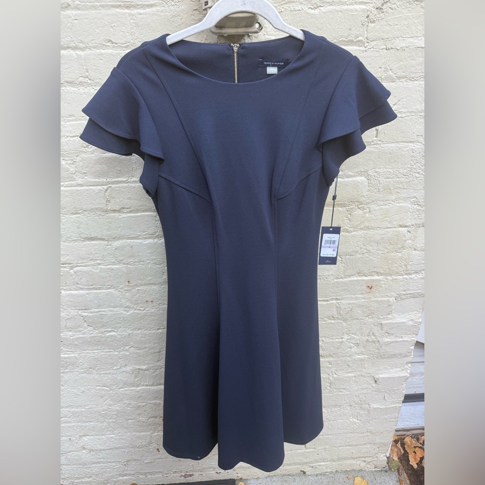 NWT Tommy Hilfiger fluttery sleeve dress so cute brand new!